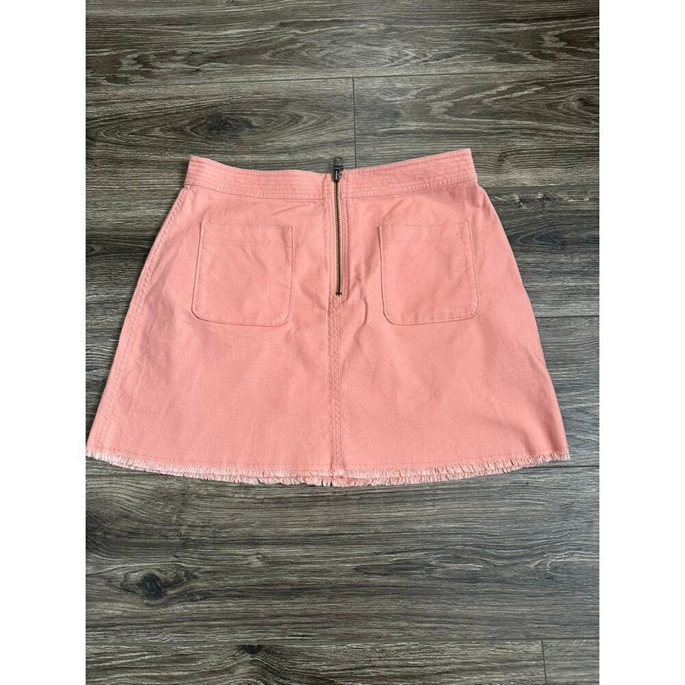 Madewell A-Line Zip Skirt Antique Coral size 12